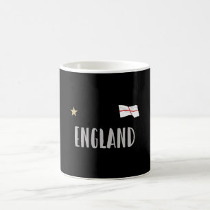 England Football Fan Shirt English Flag Koffiemok
