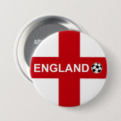 England Football Ronde Button 7,6 Cm (Voorkant /achterkant)