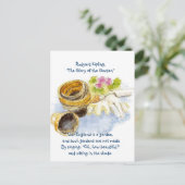 England Garden Verse met Waterverf schilderen Briefkaart (Staand voorkant)