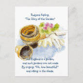 England Garden Verse met Waterverf schilderen Briefkaart (Voorkant)