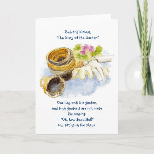 England Garden Verse met Waterverf schilderen Kaart
