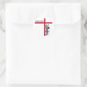 ENGLAND george cross Ronde Sticker (Tas)