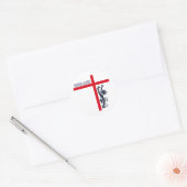 ENGLAND george cross Ronde Sticker (Envelop)