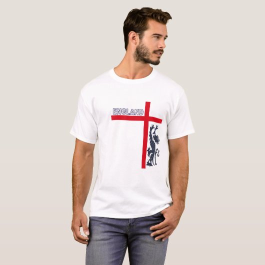 ENGLAND george cross T-shirt (Voorkant volledig)