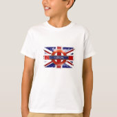 England, Großbritannien, Union Jack, Grunge Flagge T-shirt (Voorkant)