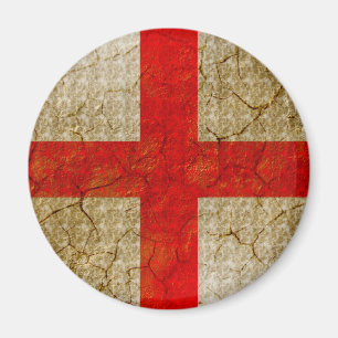 England Grunge Flag Magneet
