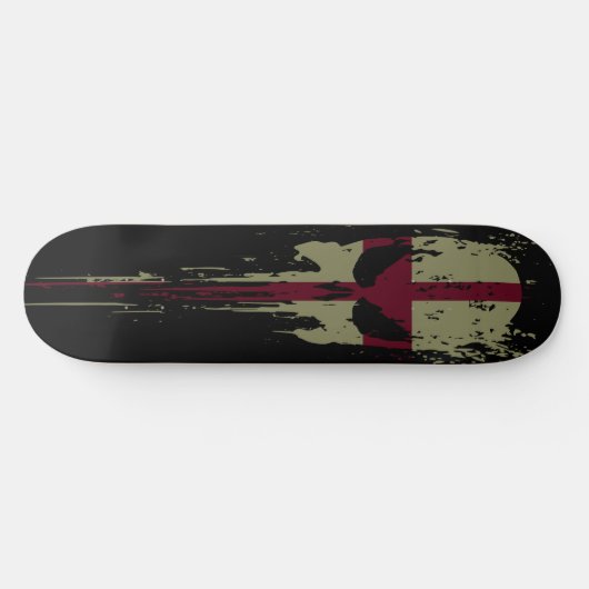 England Grunge-schedel Persoonlijk Skateboard (Horizontaal)