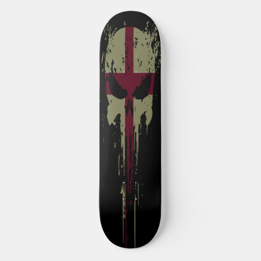 England Grunge-schedel Persoonlijk Skateboard (Voorkant)