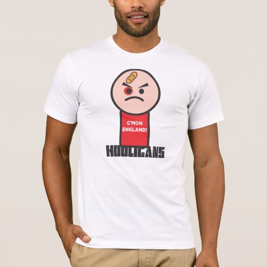 England Hooligan T-shirt (Voorkant)