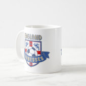 England Lionesses Soccer Crest (#02) Mug Koffiemok (Voorkant links)
