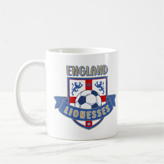 England Lionesses Soccer Crest (#02) Mug Koffiemok