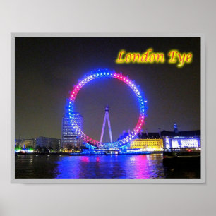 England - London Eye - Poster