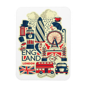 England London Funny Magnet Magneet