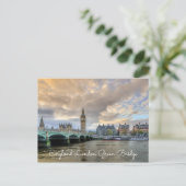 England London Green Bridge on Seawater Briefkaart (Staand voorkant)