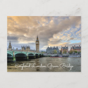 England London Green Bridge on Seawater Briefkaart