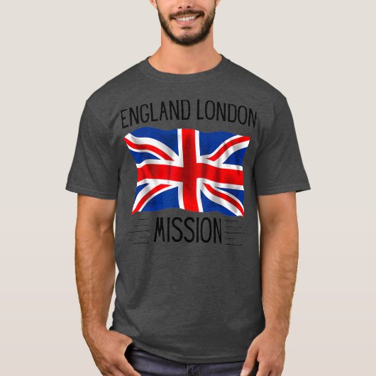 England London LDS Mormon Mission Proud T-shirt (Voorkant)