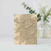 England Map Briefkaart (Staand voorkant)