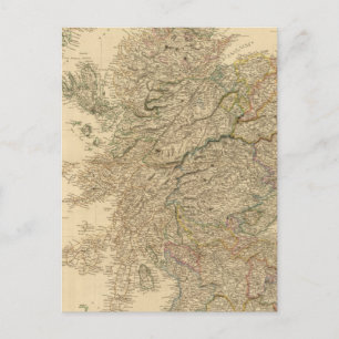 England Map Briefkaart