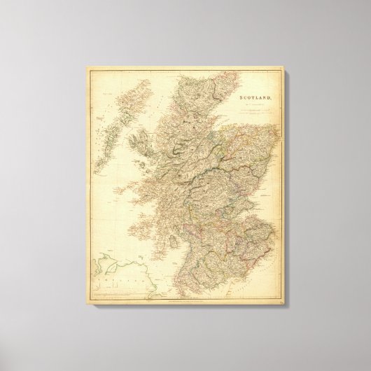 England Map Canvas Afdruk (Voorkant)