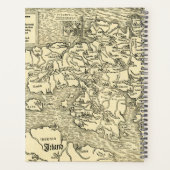 England Map in Ptolemy's Geographia Universalis Planner (Achterkant)