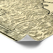 England Map in Ptolemy's Geographia Universalis Poster (Hoek)