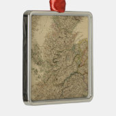 England Map Metalen Ornament (Rechts)