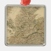 England Map Metalen Ornament (Voorkant)