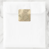 England Map Vierkante Sticker (Tas)