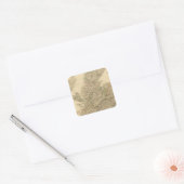 England Map Vierkante Sticker (Envelop)