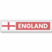 England National Flag Sticker (Voorkant)