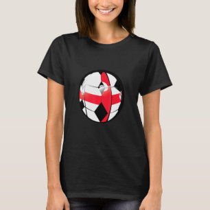 England National Flag Voetbal Fan Jersey T-shirt