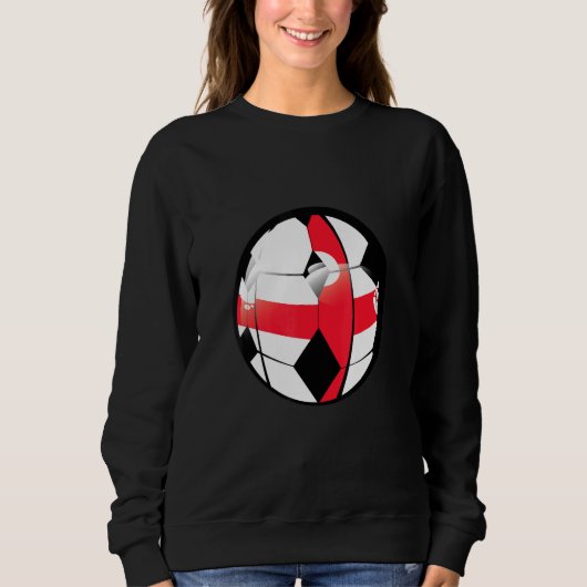 England National Flag Voetbal Fan Jersey Trui (Voorkant)