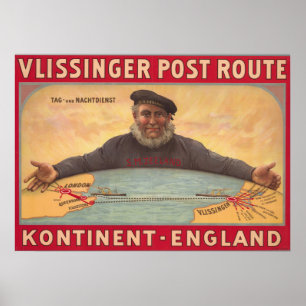 England-Nederland Ports Poster