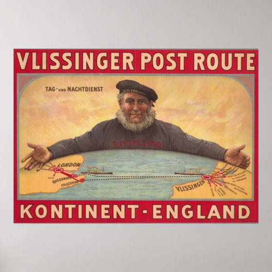 England-Nederland Ports Poster (Voorkant)