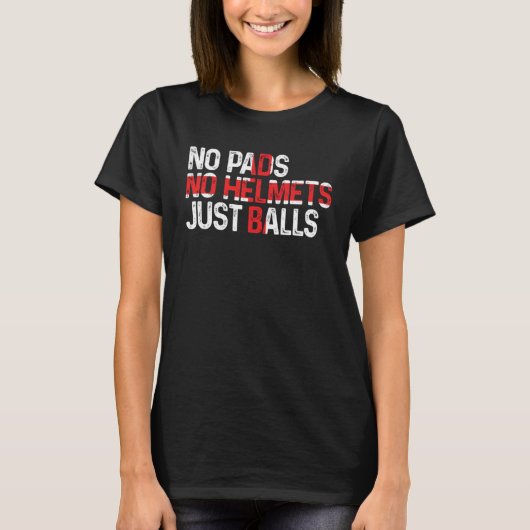England No Pads No Helmets Just Balls Rugby Englis T-shirt (Voorkant)
