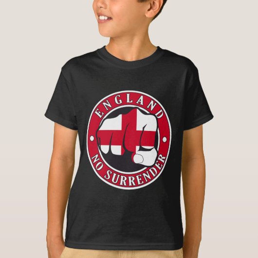 England "No Surrender" Fist T-shirt (Voorkant)