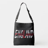 England overlaid on English Flag cbbcnt Crossbody Tas (Achterkant)