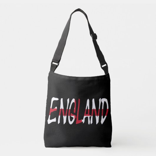 England overlaid on English Flag cbbcnt Crossbody Tas (Voorkant)