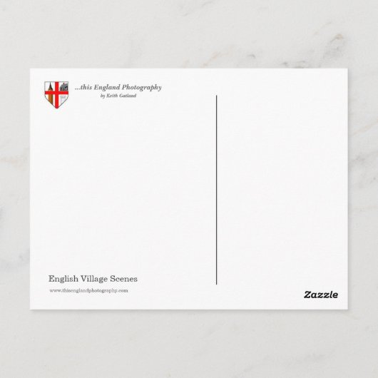 England PC - Gepersonaliseerd - Gepersonaliseerd Briefkaart (Achterkant)