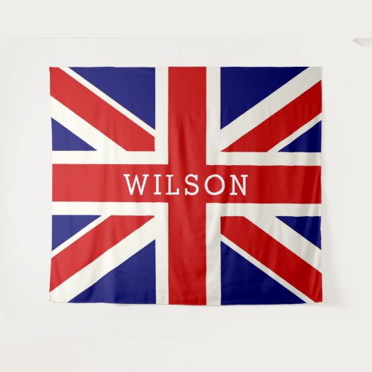 England Personalized Flag BACKDROP Wandkleed (Voorkant (horizontaal))
