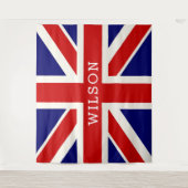 England Personalized Flag BACKDROP Wandkleed (Voorkant)