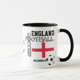 ENGLAND Personalized Soccer Football Mok