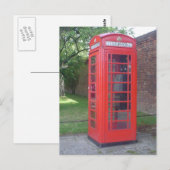 England Phonebooth Briefkaart (Voorkant / Achterkant)
