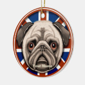 England Pug ornament (Links)