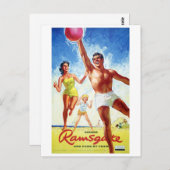 England Ramsgate Restored Vintage Travel Poster Briefkaart (Voorkant / Achterkant)