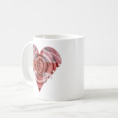 England Roos Heart Koffiemok (Voorkant links)