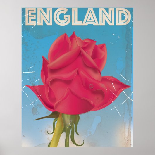 England Roos Vintage Poster (Voorkant)