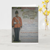 England Royal Engineers rekrutering poster 1890 Kaart (Gele Bloem)