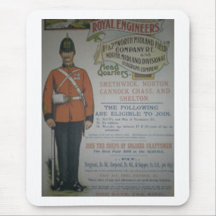 England Royal Engineers rekrutering poster 1890 Muismat
