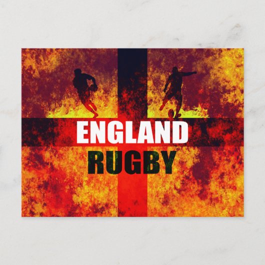 England Rugby Briefkaart (Voorkant)